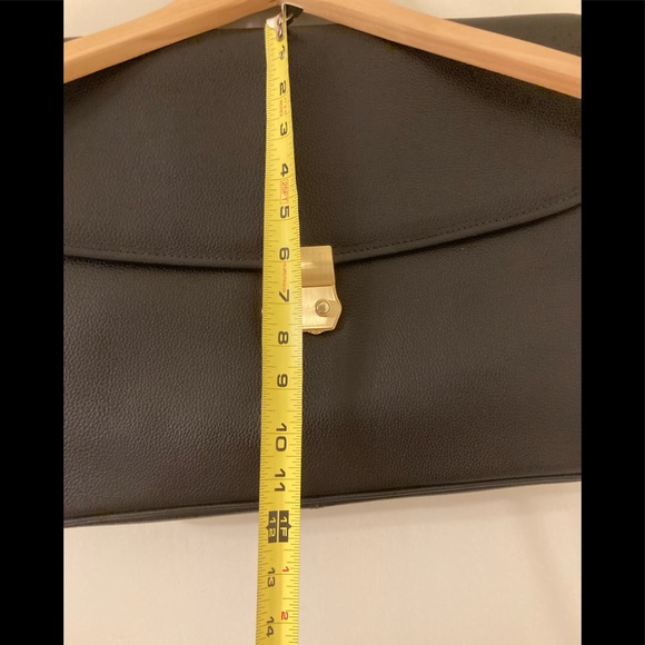 New Jack Georges Briefcase genuine Leather locking. Black. NWOT. Unisex. - Picture 15 of 16